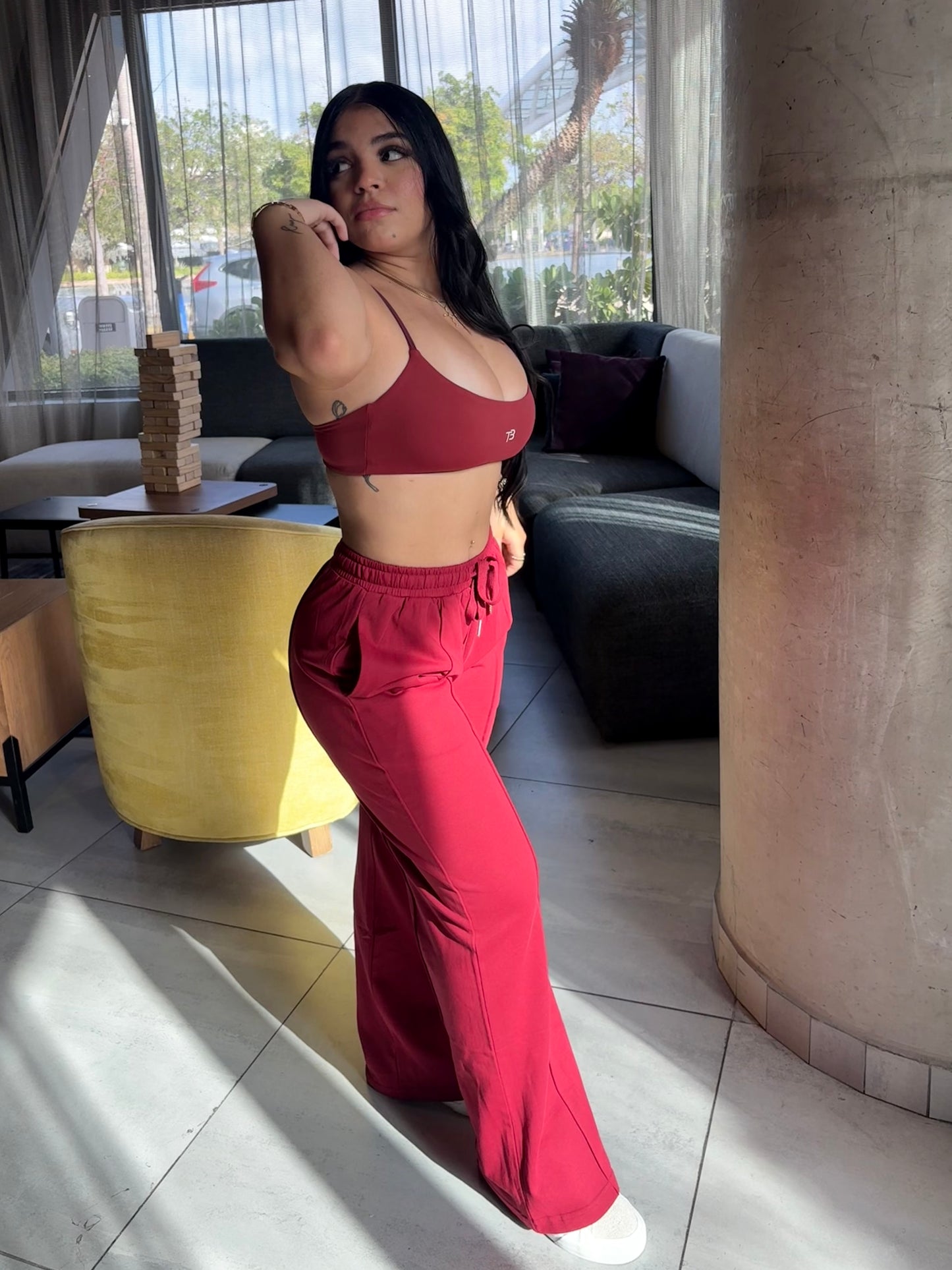Burgundy Sporty