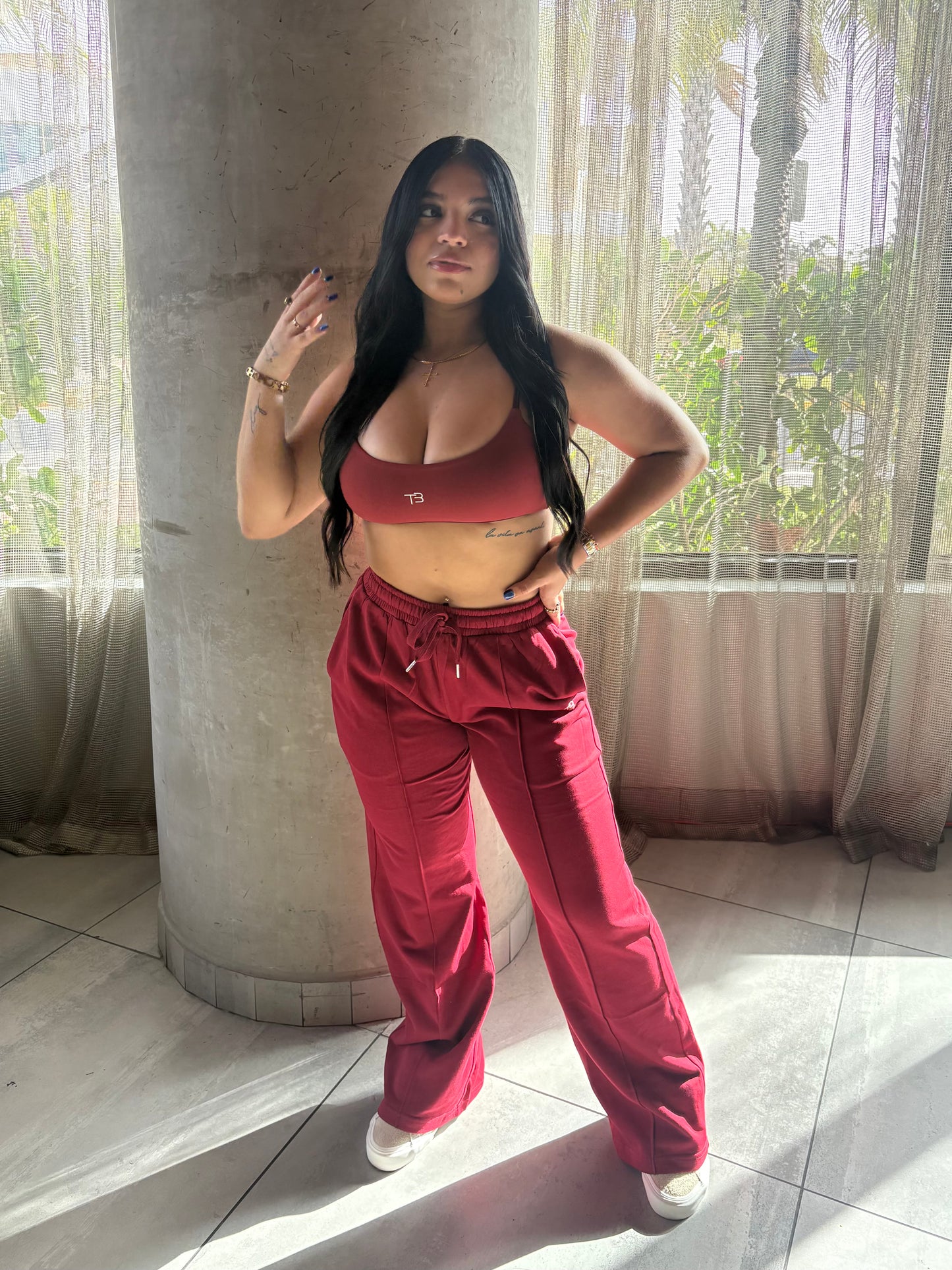 Burgundy Sporty